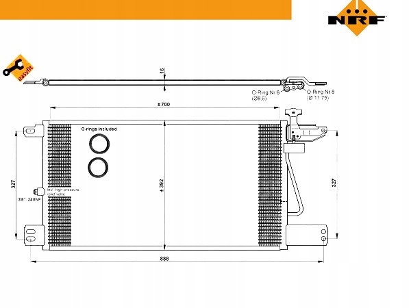 фото №2, Конденсатор радіатор кондиціонера [nrf]