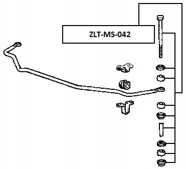 фото №3, Соединитель стабилизатора задняя mitsubishi space runner 98-03, space wagon n8 n9