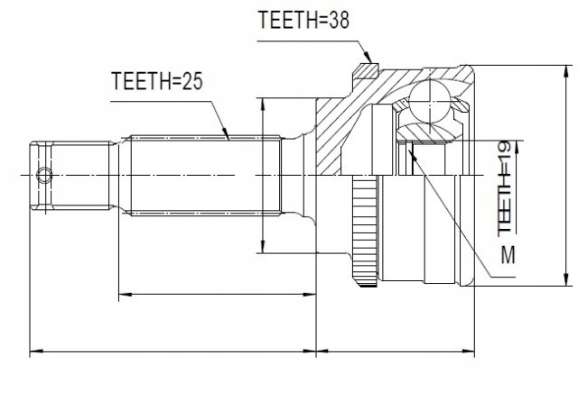 фото №1, Nty npz-hy-512 набор шарнир, wał приводной