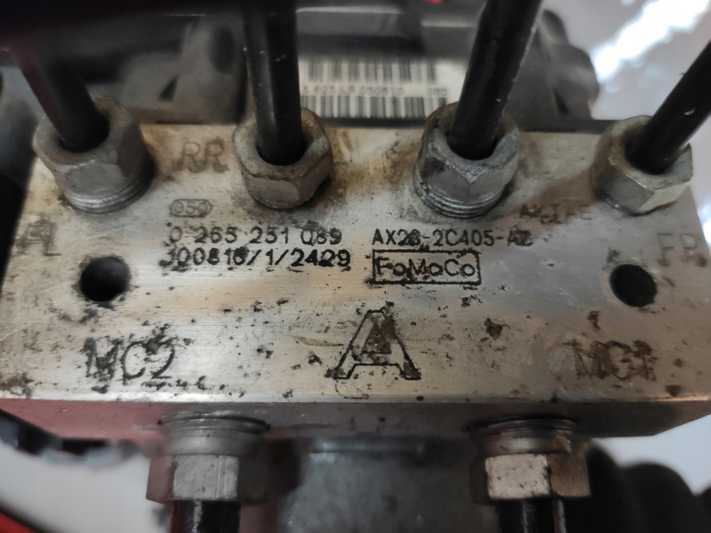 фото №6, Jaguar xf x250 3.0d насос тормозная abs блок управления разъёмы кронштейн оригинал