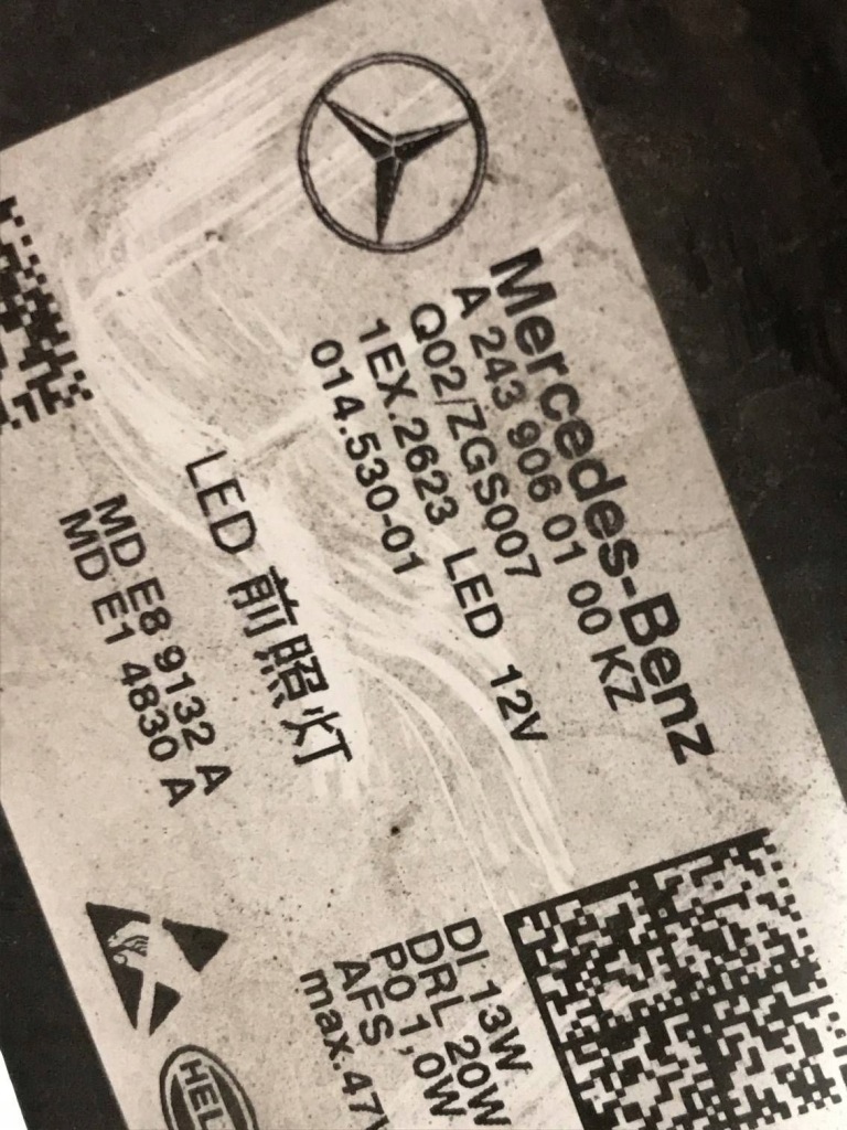 фото №15, Mercedes eqa w243 левая лампа передняя