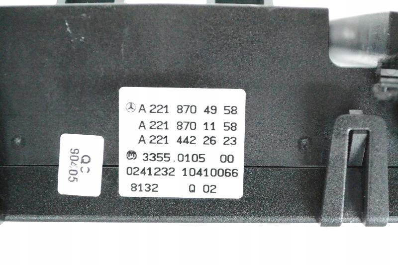 фото №5, Mercedes w221 s320cdi 2008 rhd панель управление кондиционер