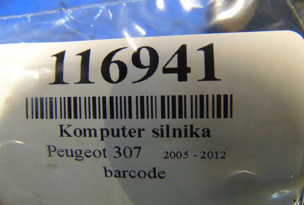 фото №5, Бортовий комп'ютер двигуна peugeot 307 1.6 16v 9647757880