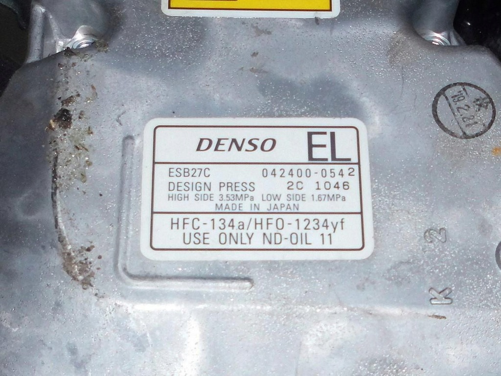 фото №6, Компресор кондиціонера honda cr-v v гібрид 042400-0542 esb27c 2017-2022