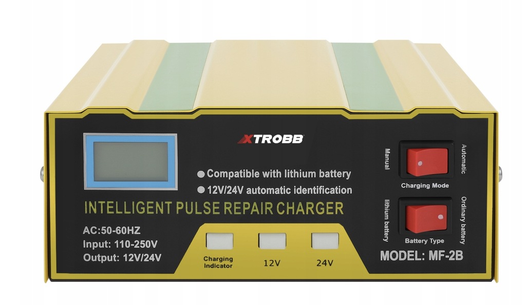фото №12, Випрямляч автомобільний 12v i 24v зарядний пристрій акумулятор 10a універсальний