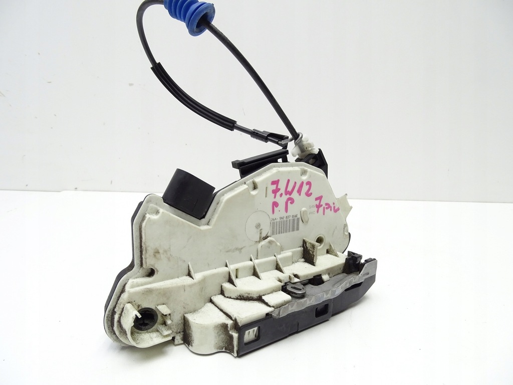 фото №12, Замок дверь правый перед передний vw scirocco iii 7 pin 5n2837016e