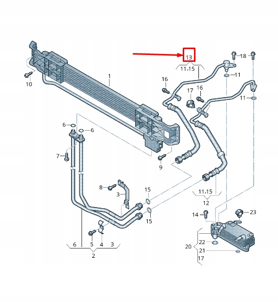фото №1, Vw cc 35 двигатель oil давление feed line 3c0317820a