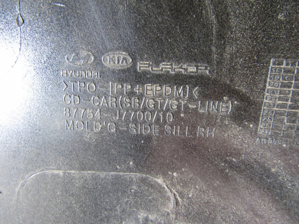 фото №8, Молдинг порог правая kia proceed 3 gt line 19-