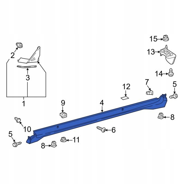 фото №1, Org! молдинг порог порог правая toyota ch-r chr 2016-