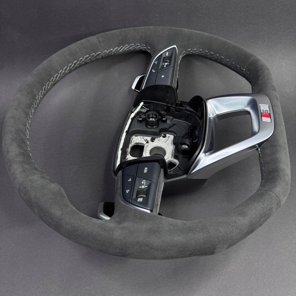 фото №8, Audi rsq8 sq8 q8 q7 sq7 4m8 воздуховод alcantara серая нитка лепестки переключения rs