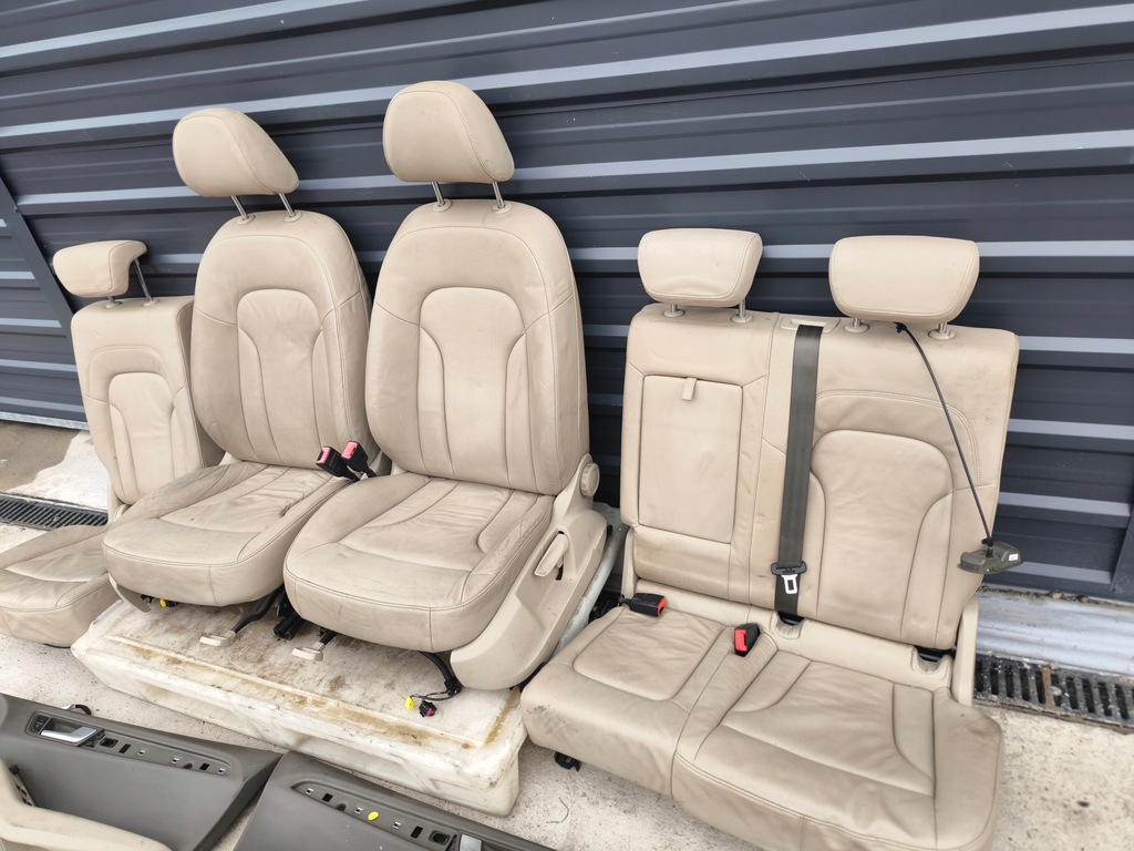 фото №16, Сидіння сидіння audi q5 8r шкіра 2008-2016 світлий комплект !!!