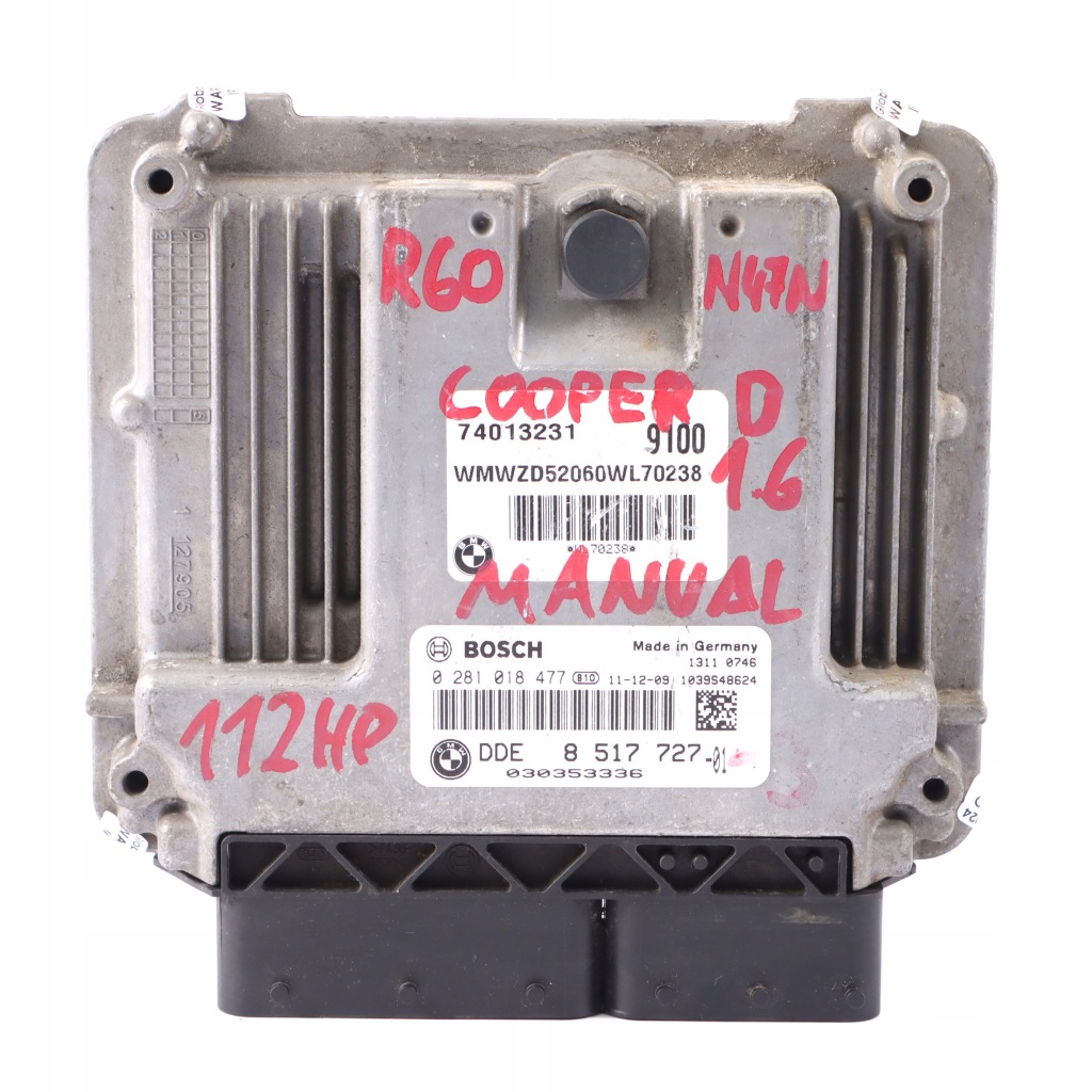 Купити Mini cooper d r60 n47n ecu бортовий комп'ютер блок керування двигуна 8517727