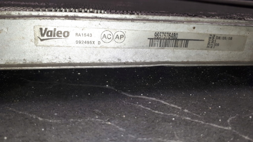 9657576480 990066n радиатор воды citroen c4 grand picasso 2.0 16v rfj Оригинал