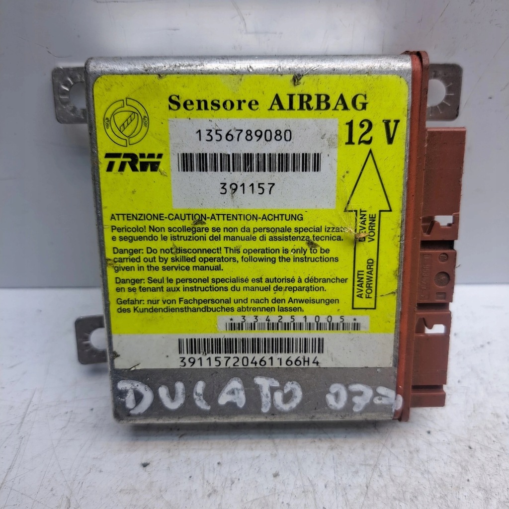 фото №1, Fiat ducato модуль датчик подушек подушка безопасности 1356789080