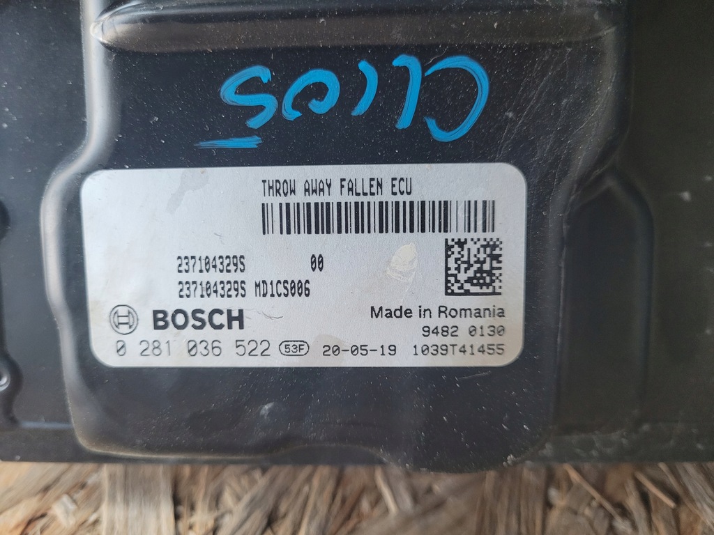 фото №6, Набір стартовий бортовий комп'ютер renault clio v 1.5 bluedci