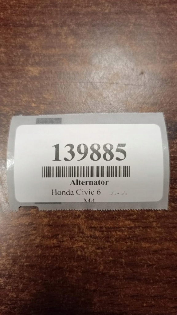 Honda civic vi 1.4 генератор 0123315007 Зі Шроту