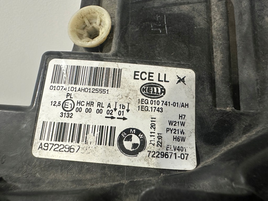 фото №8, Bmw 1 f20 f21 лампа ліва звичайна europa 7229671-07