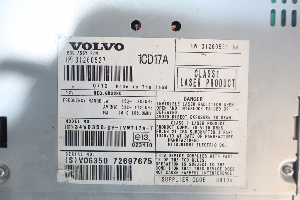 фото №4, Радио volvo v50