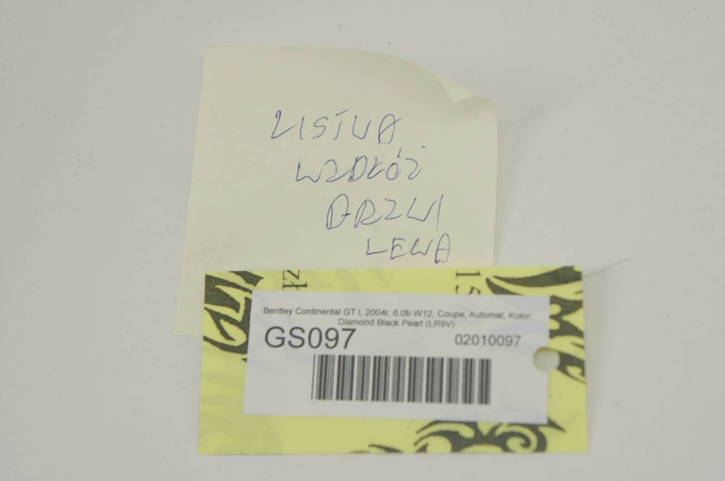фото №5, Gs097 bentley continental gt i молдинг бічна ліва