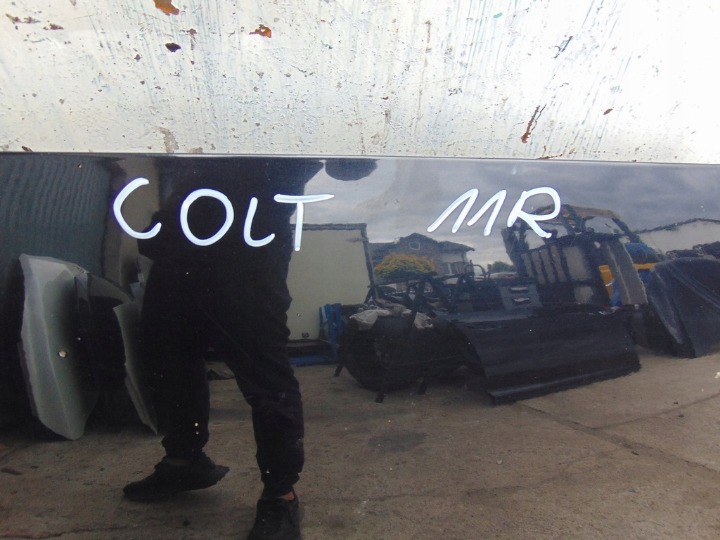 фото №15, Капот крышка двигателя mitsubishi colt vi lift 2009-12 czarna ładna демонтаж