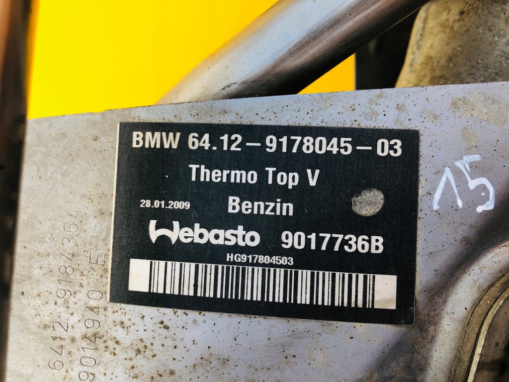 фото №10, Webasto обогреватель стояночный bmw 7 f01 f02 9184792 9178045