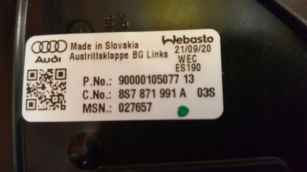 Крышка багажника рамы крыша audi tt ttrs roadster 8s7871991a Киев