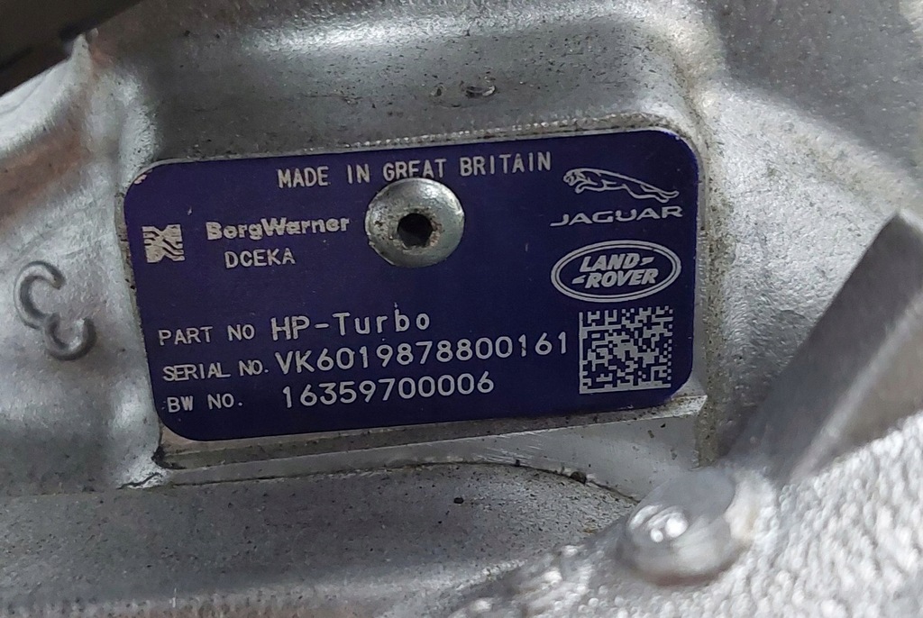 фото №3, Турбонагнітач land rover velar l560 2.0d_