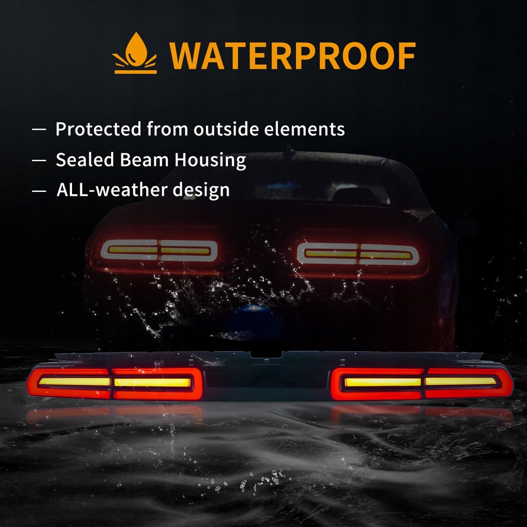 фото №13, Dodge challenger 2008-2014 лампа лампи задня накладка kpl europa led vland red