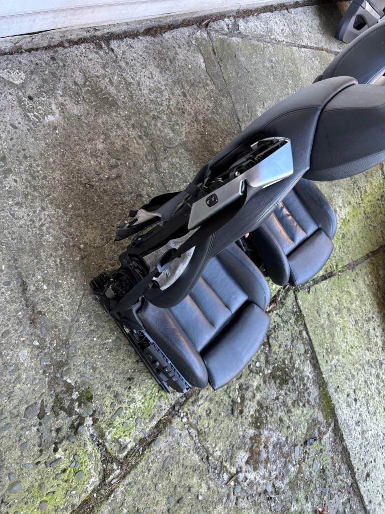 фото №9, Bmw 6 f06 gran coupé сиденья заднее сиденье czarna кожа