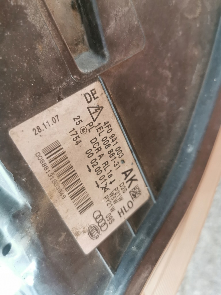 фото №7, Лампи ксенон правий перед audi a6c6 4f0941004ak