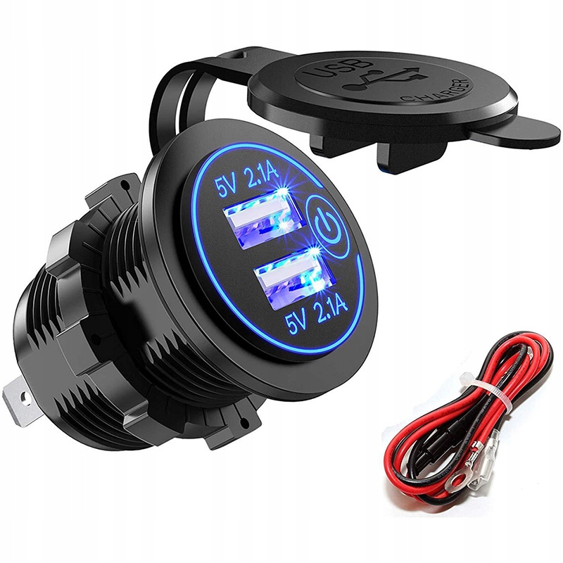 фото №3, Разъём usb do автомобиля 12v/24v с переключателем