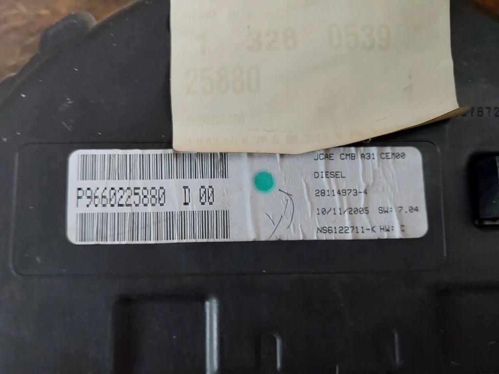 фото №10, Лічильник приладова панель citroen c2 1.4 hdi 9660225880