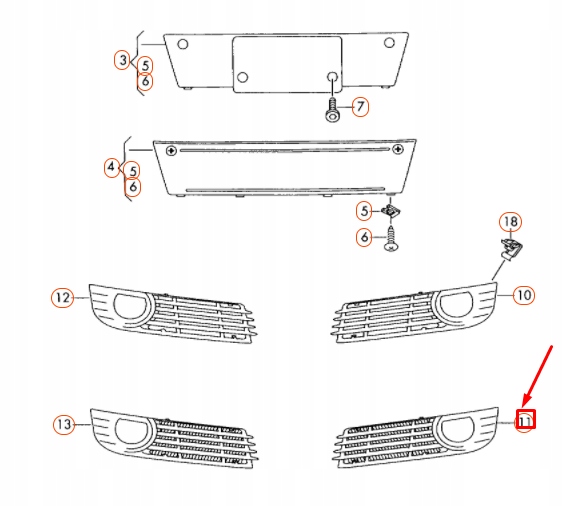фото №3, Audi a8 d3 передня частина бампер left решітка 4e0807679b
