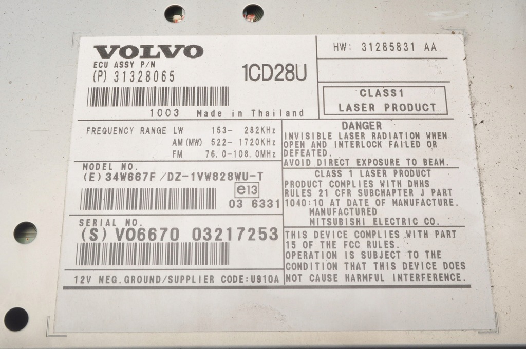 фото №4, Volvo xc90 радіо 31328065 lift