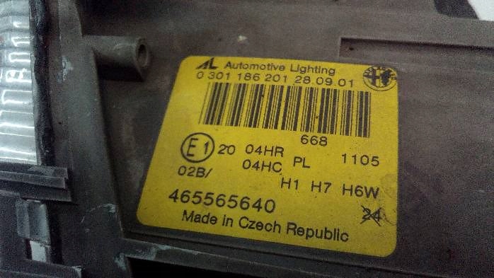 фото №3, Фара левый лампа перед alfa romeo 147 2002r.