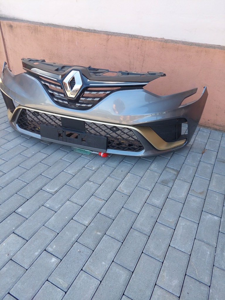 фото №1, Бампер передний решётка радиатора + плита clio v rs