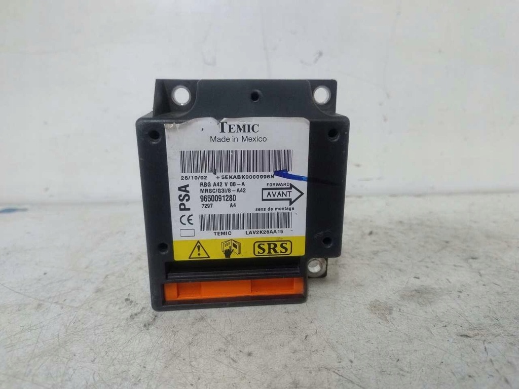 фото №1, Модуль датчик подушка безпеки citroen c3 9650091280