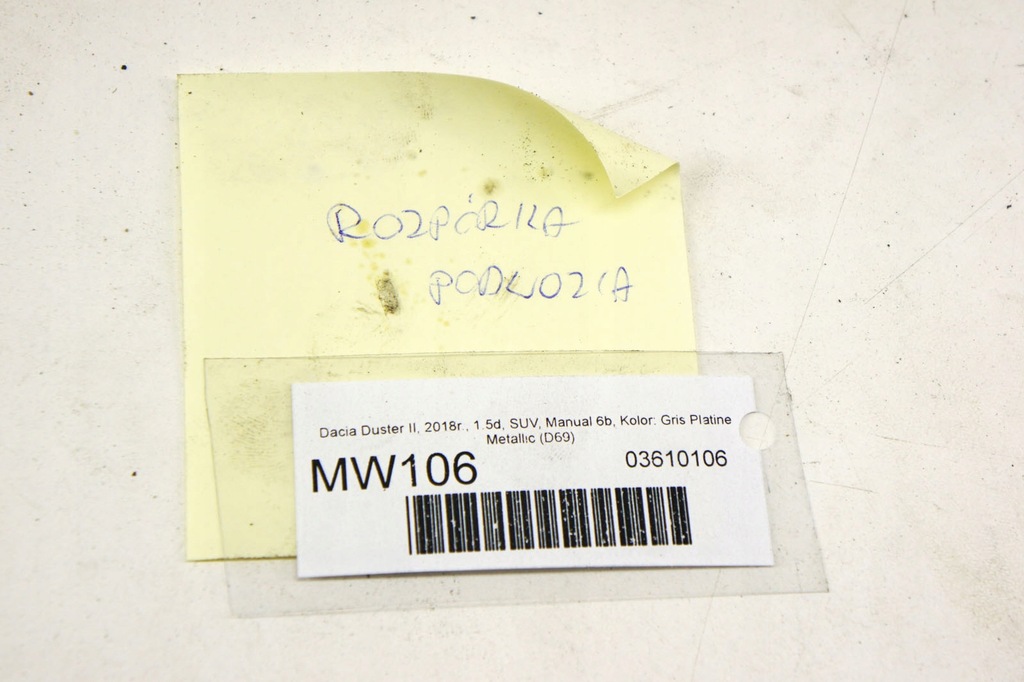 фото №6, Mw106 dacia duster ii 1.5d розпірка підвіска