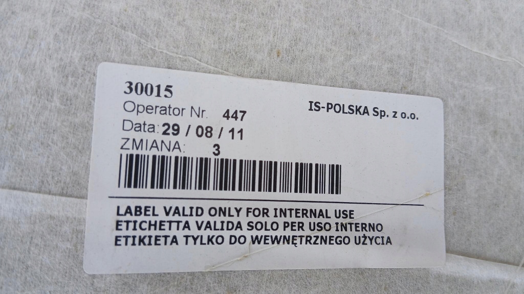 фото №10, Потолок оригинальный номер 39899158 volvo s80 ii 06-16r nowa