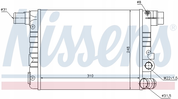 Купить Радиатор воды fiat cinquecento 700