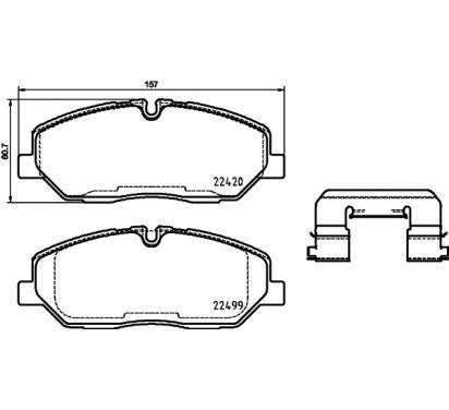 фото №1, Brembo тормозные колодки тормозные hyundai h350 box