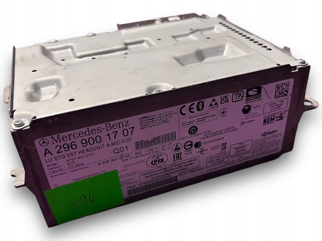 фото №1, Mercedes eqs x296 радио navi 2969001707 #894 m