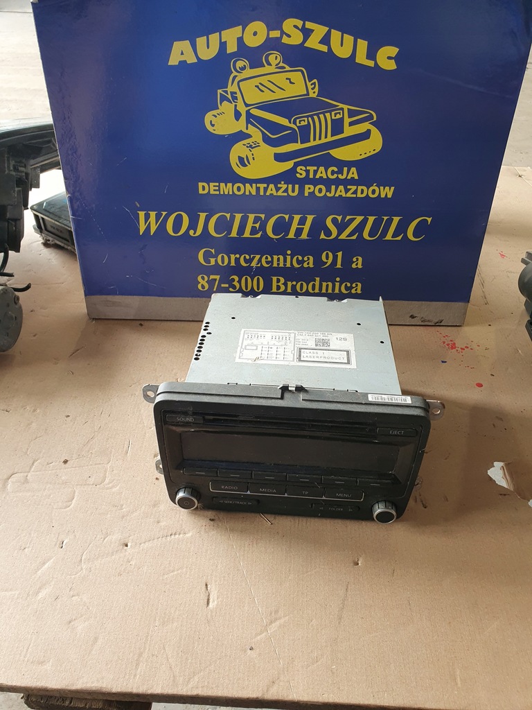 фото №1, Vw passat b7 10-14r радио cd радиопроигрыватель 1k0035186an