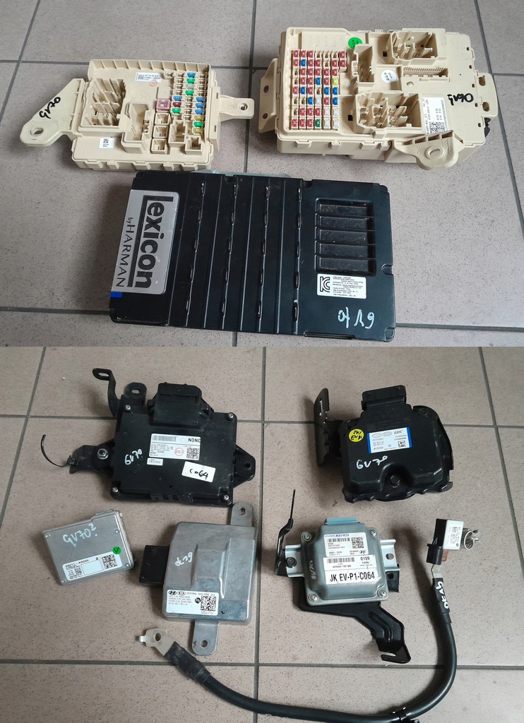 фото №1, Genesis gv70 2022r модуль бортовой компьютер блок управления клемма