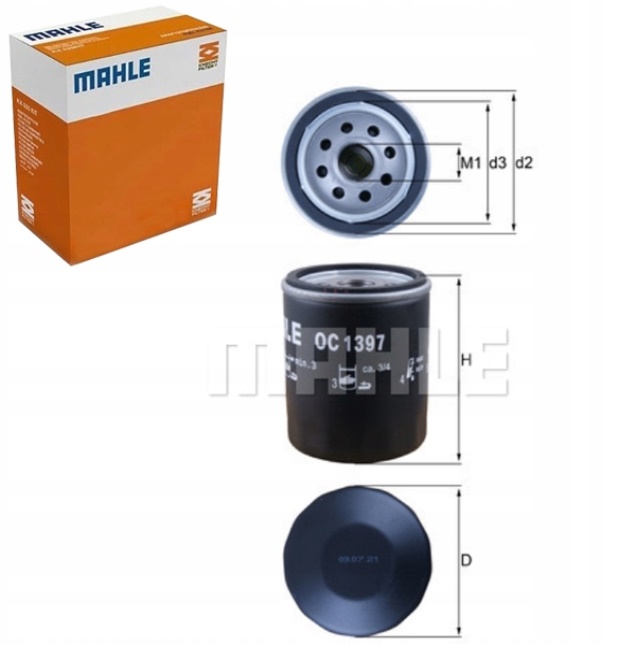 фото №1, Knecht oc 1397 фильтр масла