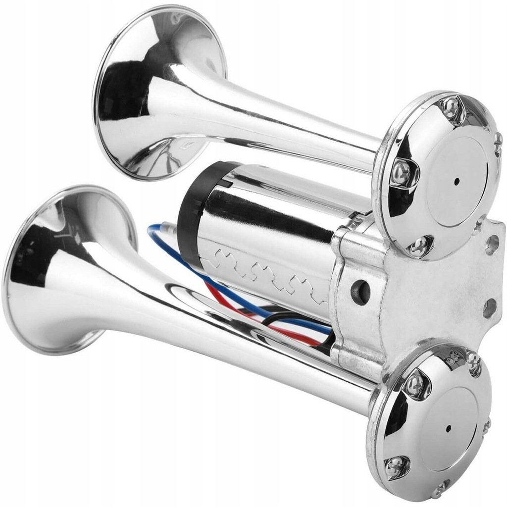 фото №10, Сигнал клаксон сигнал хром компрессор громкий 12v клаксон do traktora 600db