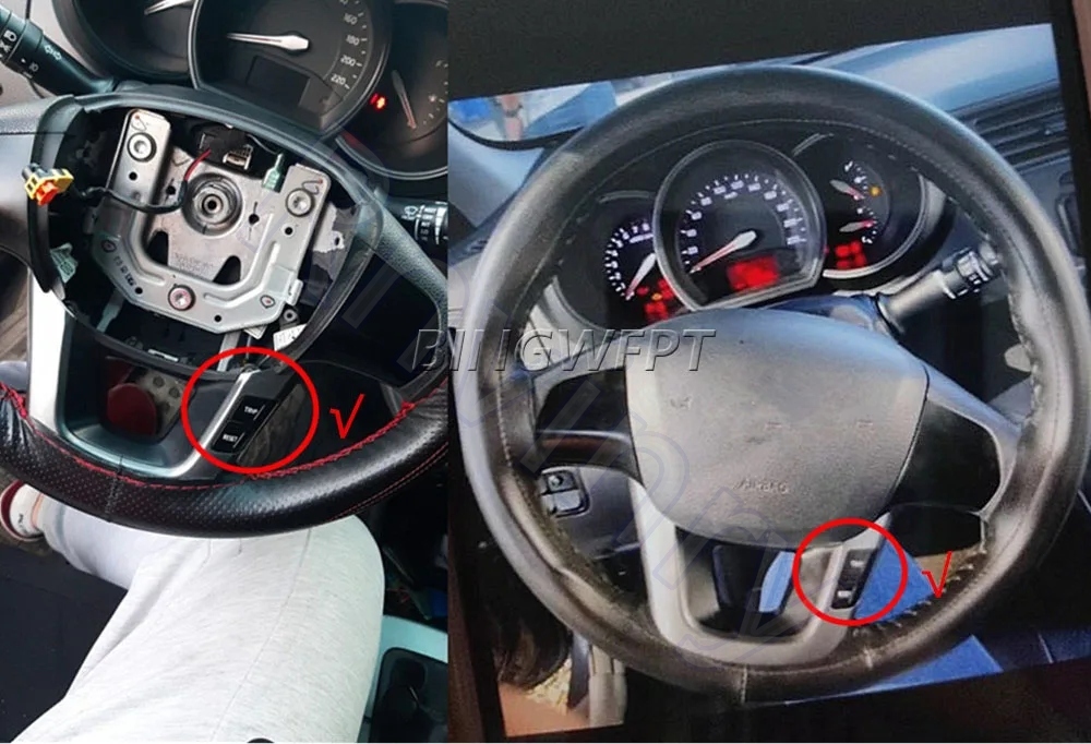 фото №8, Перемикачі автомобільні rnvinry кнопки керуючий na керма dla kia rio