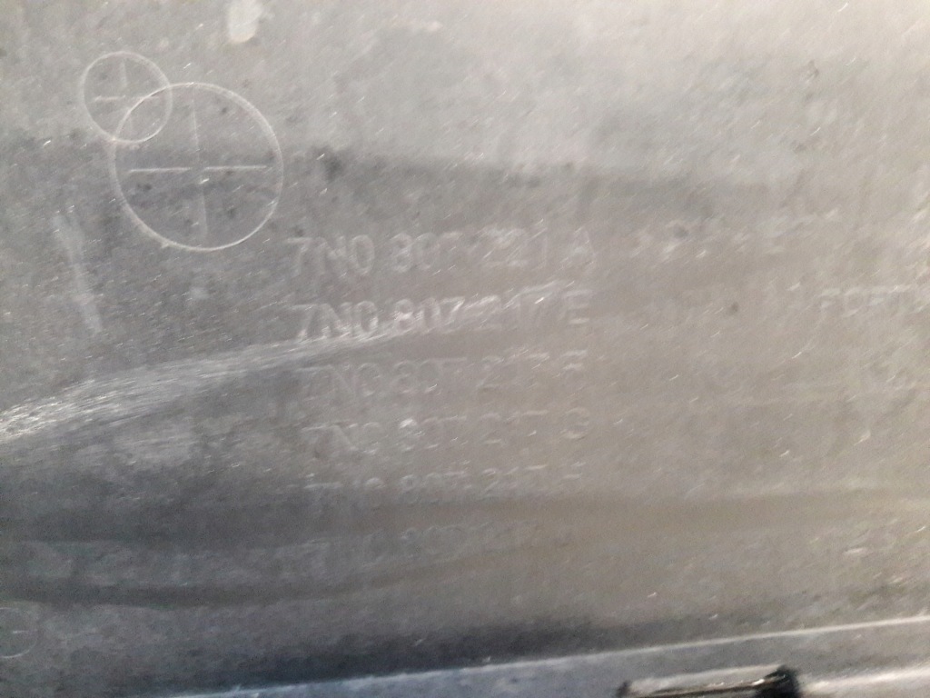 7n0807221a бампер передній vw sharan 2 чорний Ціна