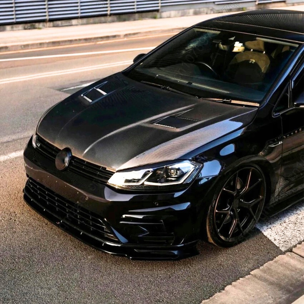 фото №14, Накладка бампера спліттер vw golf 7 vii 7.5 gti gtd r r-line чорний блиск