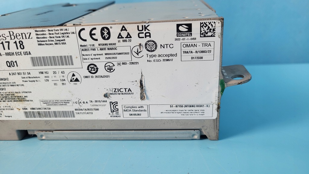 фото №6, Mercedes x247 glb 200 23r радіо навігація ntg6 high ece a2479001718